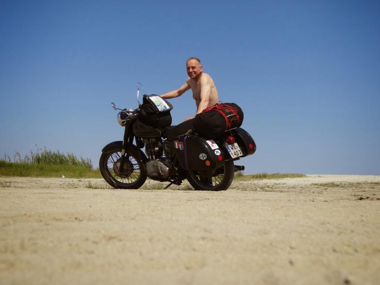 Krzych na plaży Krzych na plaży